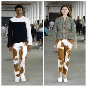 Eckhaus Latta El Jean Cow Print